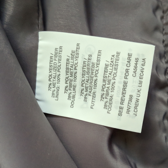 J. Crew tweed pencil skirt with zipper accent - Picture 15 of 16